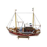 Model rybářské lodě 45x38,5 cm
