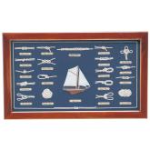 Obraz - námořní uzly, 51 x 31 cm