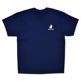 Kapitánské triko s nápisem SKIPPER - tmavě modré, 100% bavlna