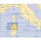 Námořní mapa Imray M8 Sardegna - North Sheet