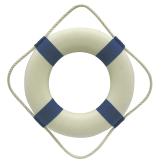 Dekorační záchranný kruh modrobílý 30 cm