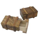 Dřevěná truhlice bedýnka 7,5x5x3,5 cm