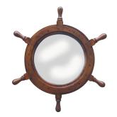 Zrcadlo kormidlo dřevěné průměr 45/24,5 cm