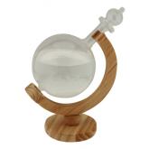 Stormglas ve tvaru koule, výška: 21,5cm, průměr: 10/8,5cm