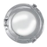 Porthole-Mirror, nickel plated aluminum, Ø: 28/17,5cm