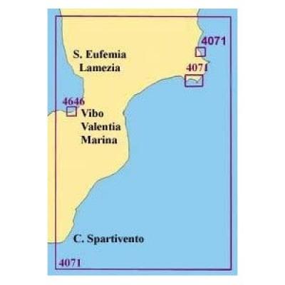 Námořní mapa jižní Itálie Shom De Crotone au Cap Spartivento