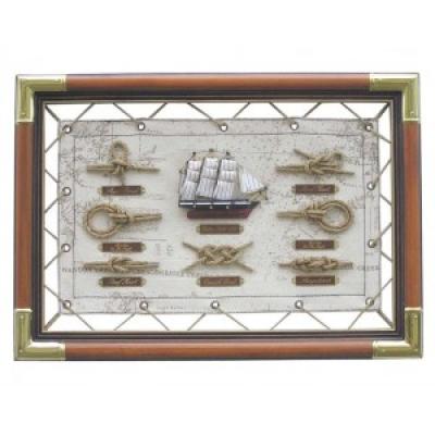 Obraz - námořní uzly, 47 x 33 cm